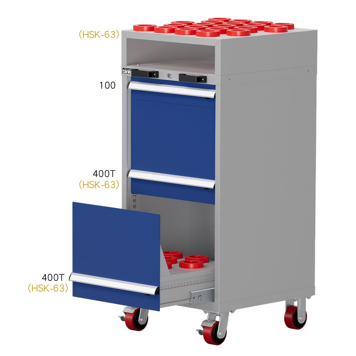 Mobile CNC Tool Cabinet - H1300 EA-10032-888MN