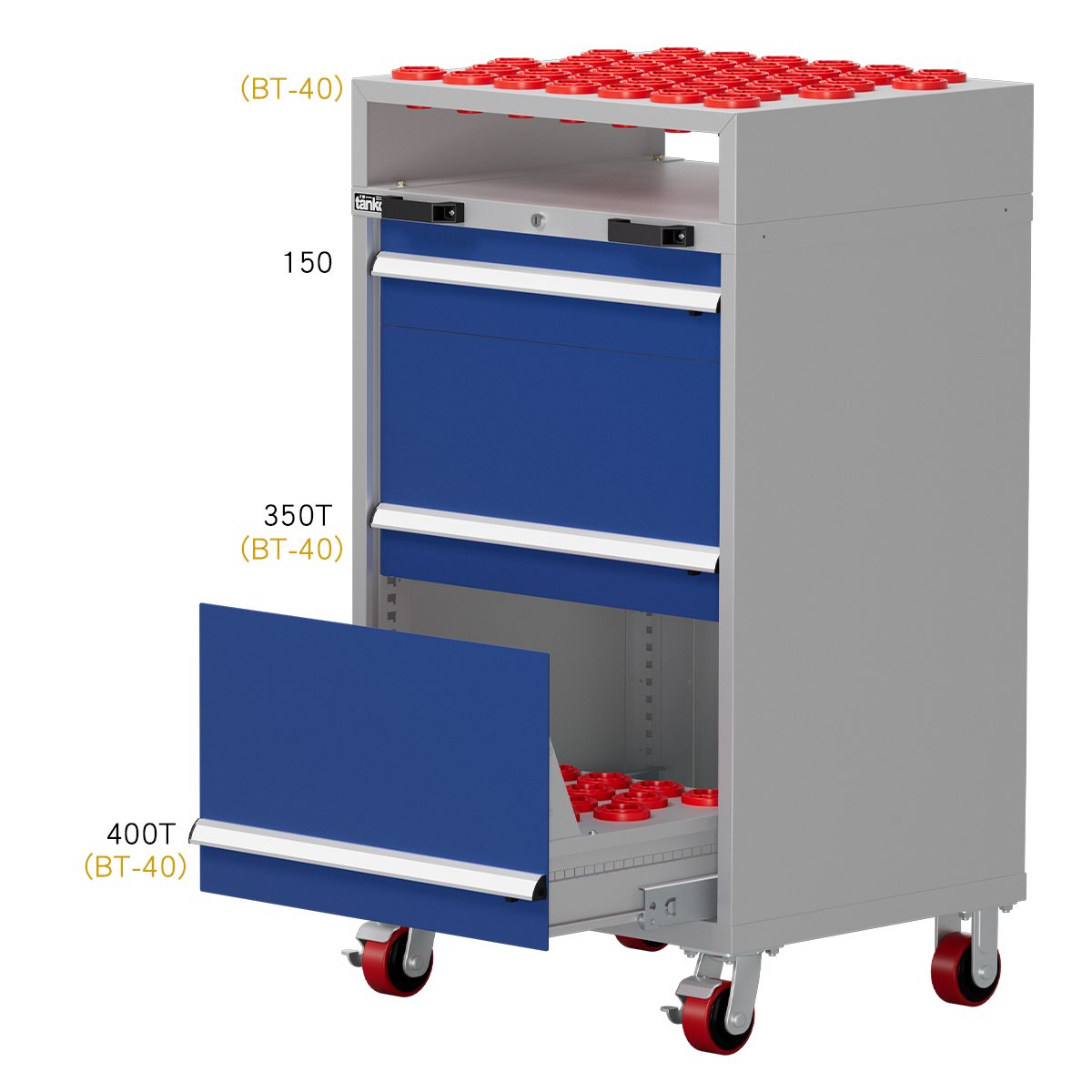 Mobile CNC Tool Cabinet - H1300 EB-10031-222MN