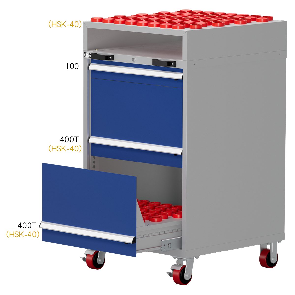Mobile CNC Tool Cabinet - H1300 ED-10032-666MN