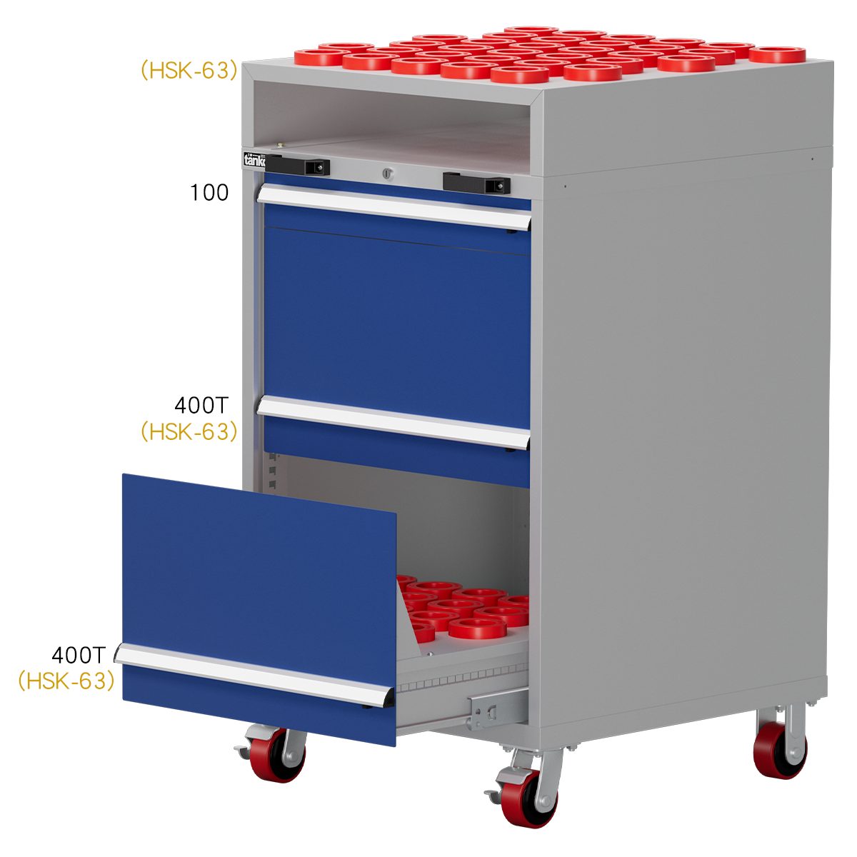Mobile CNC Tool Cabinet - H1300 ED-10032-888MN