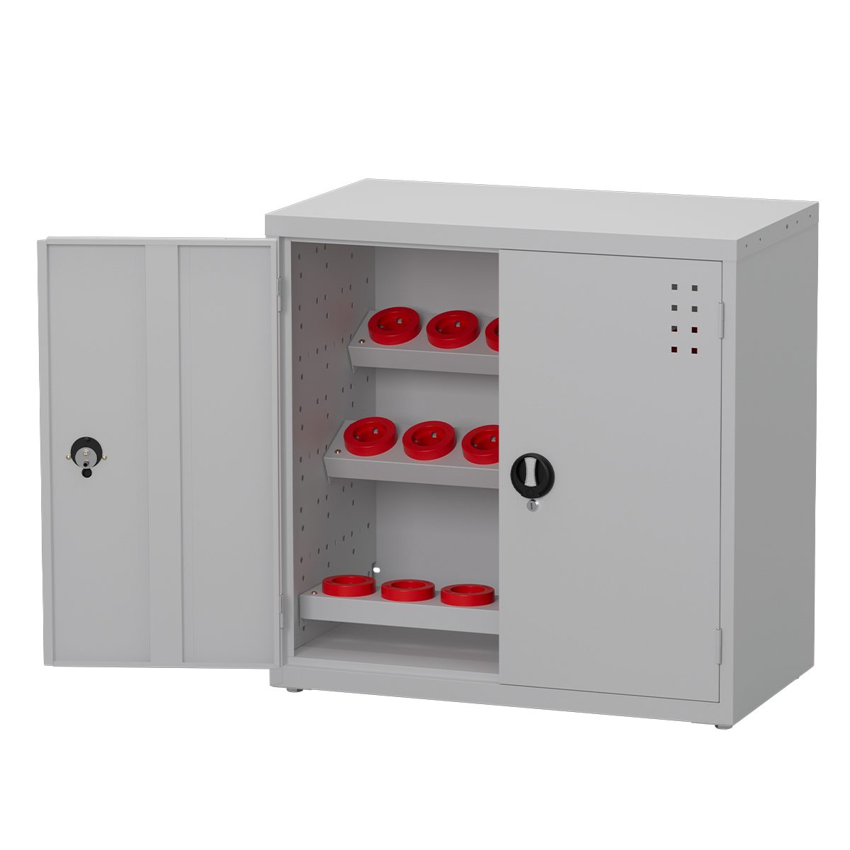 CNC Tool Cabinet with Door SAN-338 — W900xD515xH900 mm