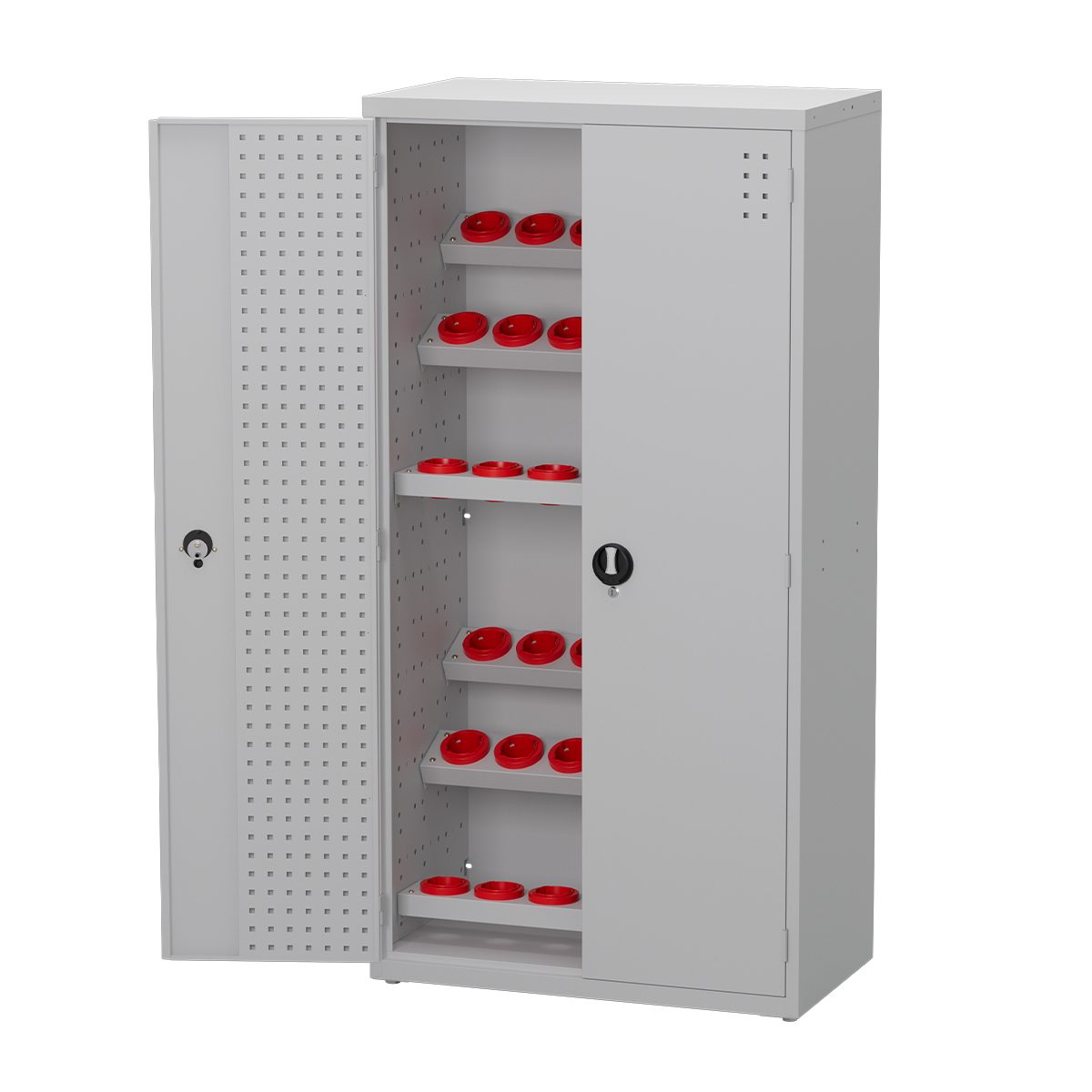 CNC Tool Cabinet with Door SAN-363 — W900xD515xH1780 mm
