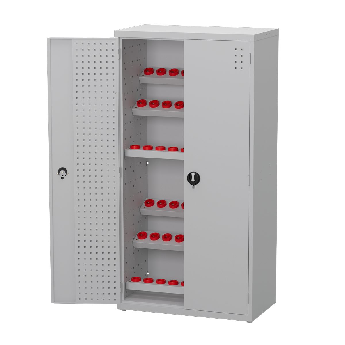 CNC Tool Cabinet with Door SAN-366 — W900xD515xH1780 mm