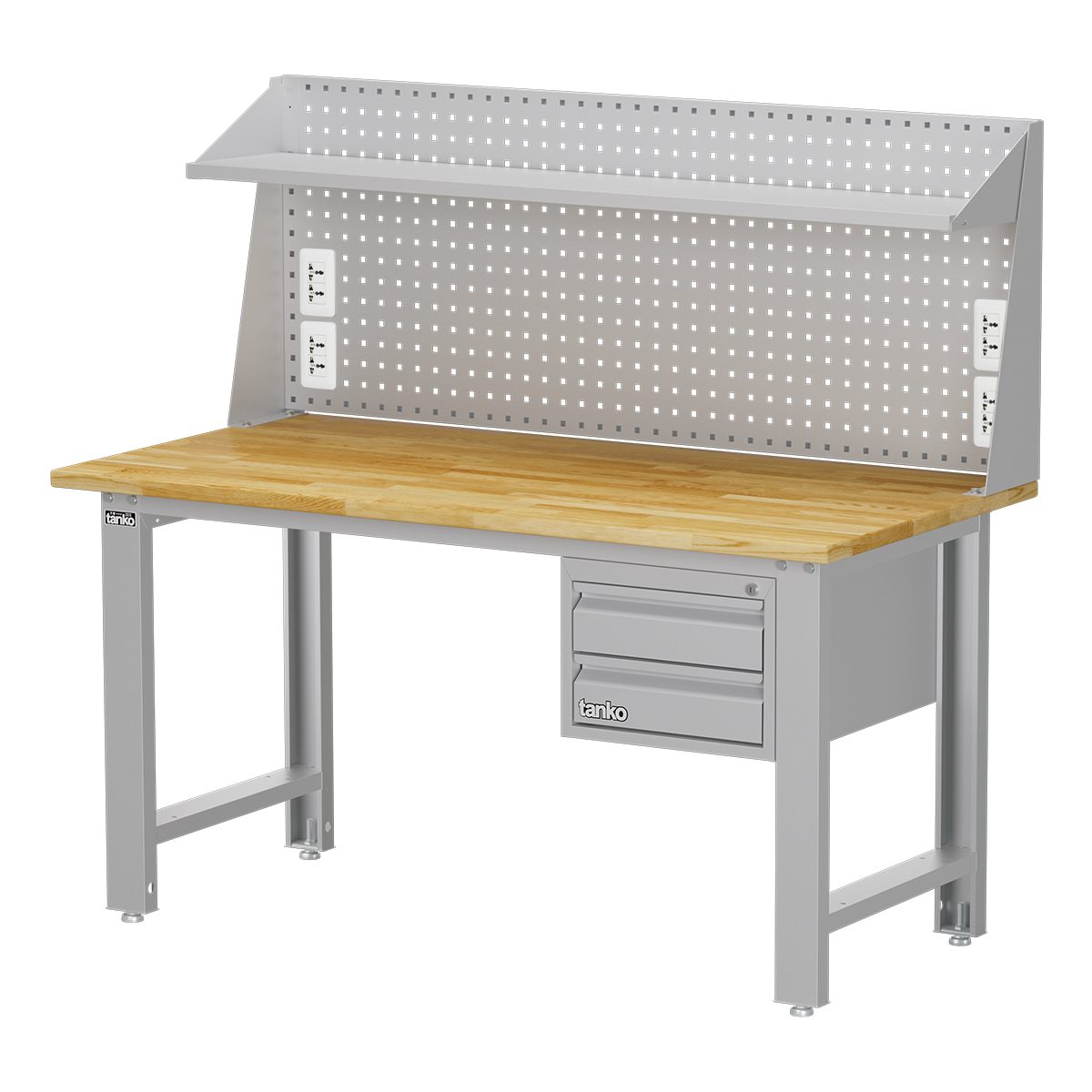 Professional Workbench — Hanging Cabinet WBS-53022W5A — Wood top(W), W1500xD750xH800mm
