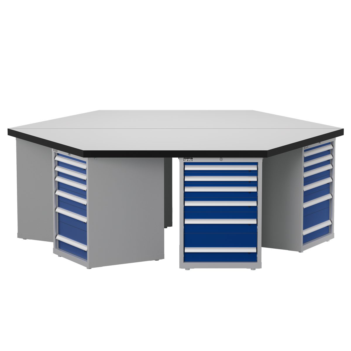 Hexagonal Workbench — Tool Cabinet