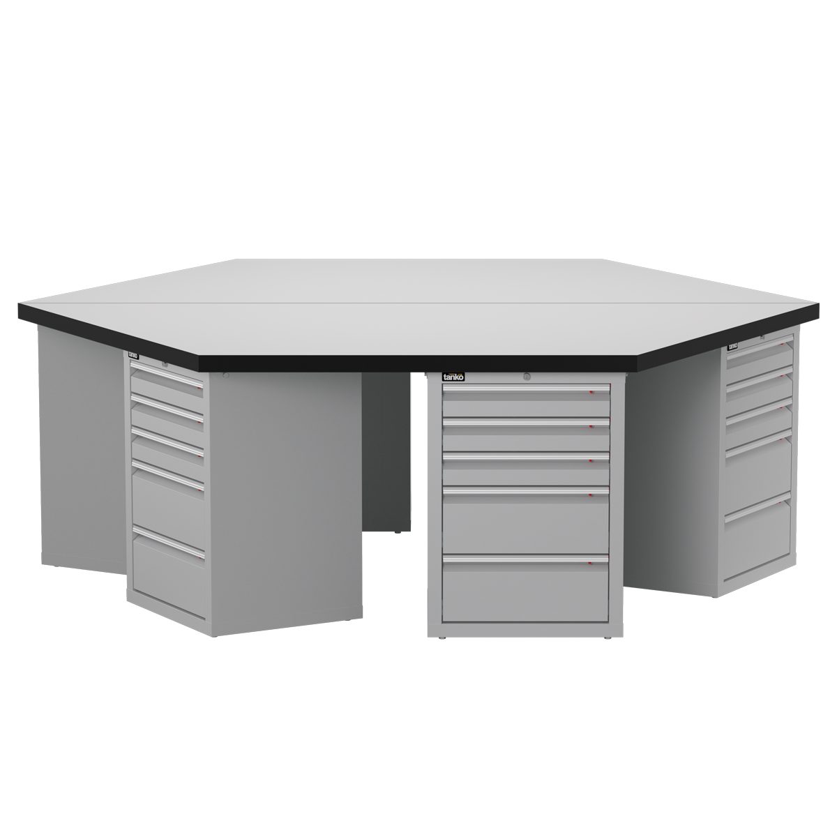 Hexagonal Workbench — Tool Cabinet
