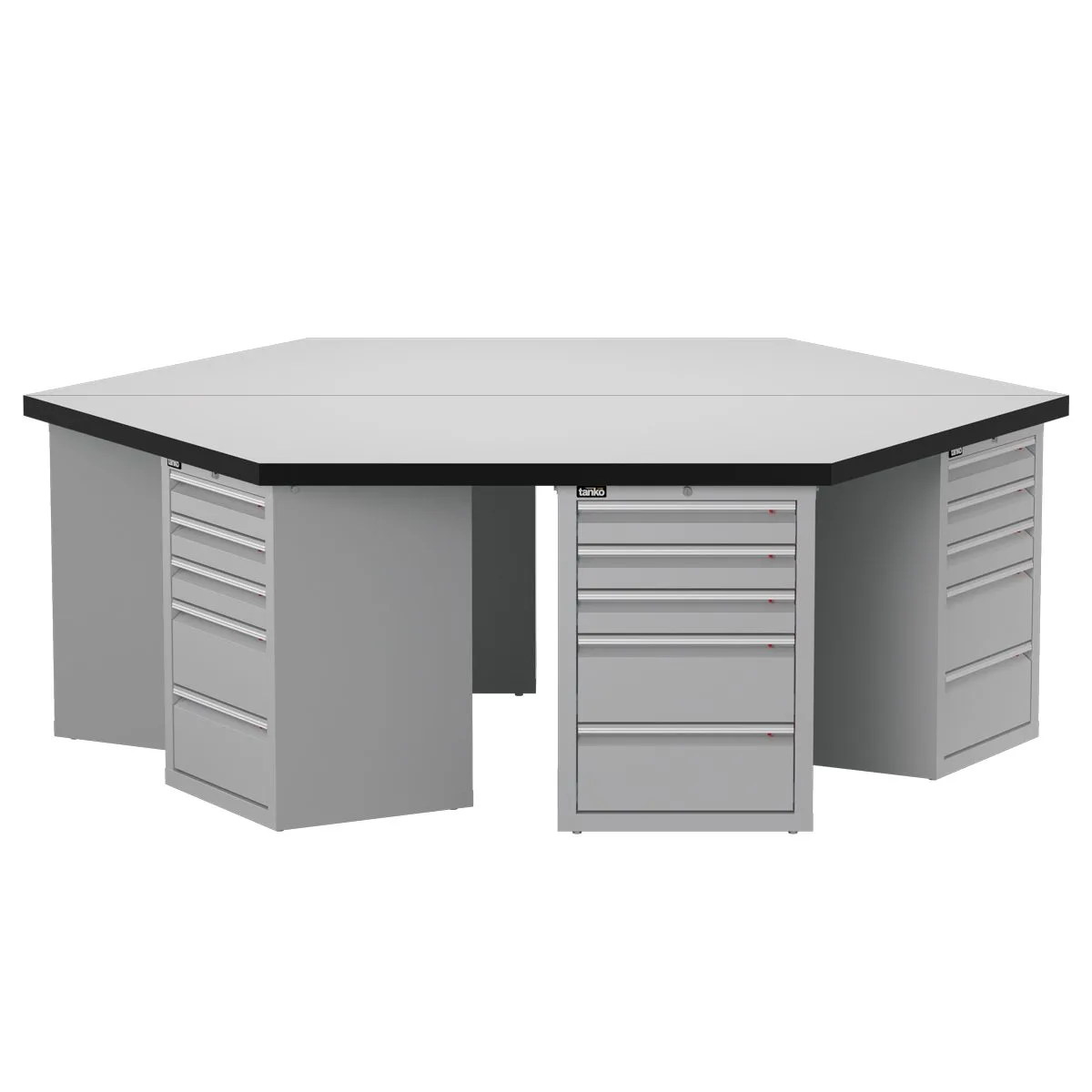 Hexagonal Workbench — Tool Cabinet