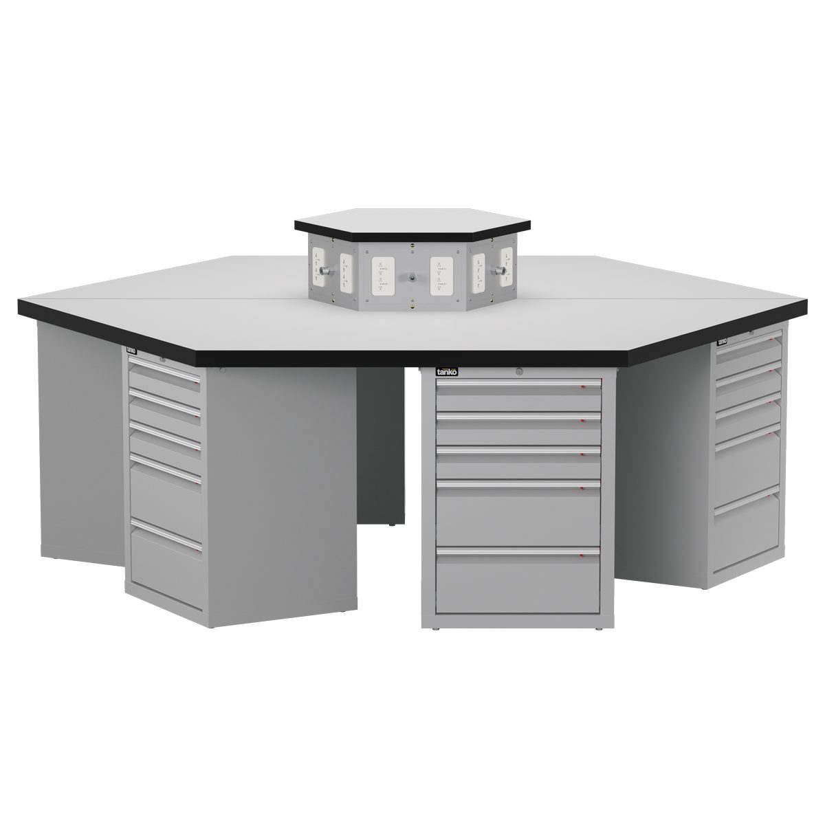 Hexagonal Workbench — Tool Cabinet — WHB-882F1A