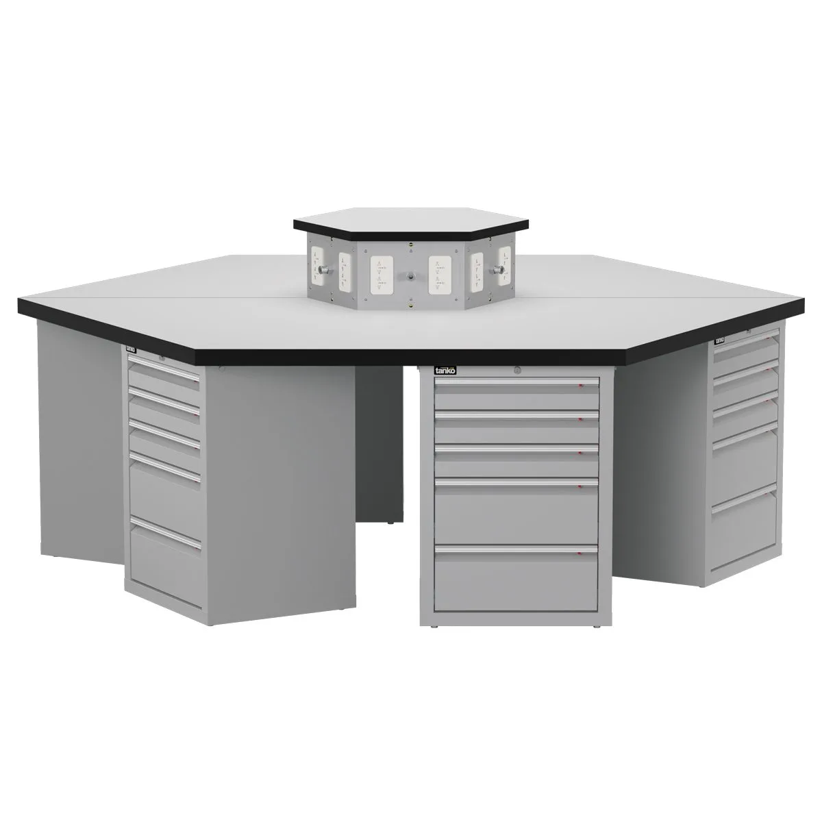 Hexagonal Workbench — Tool Cabinet — WHB-882F1A