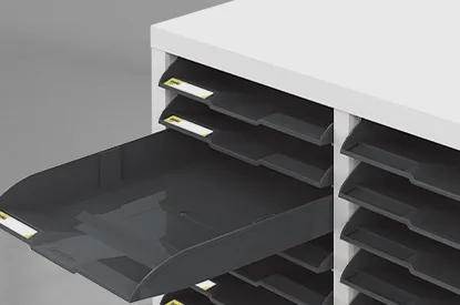 Documents cabinet (Floor-standing) — 1 column — 2 Drawer types