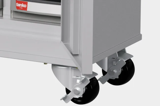 Parts Cabinet — PU castors