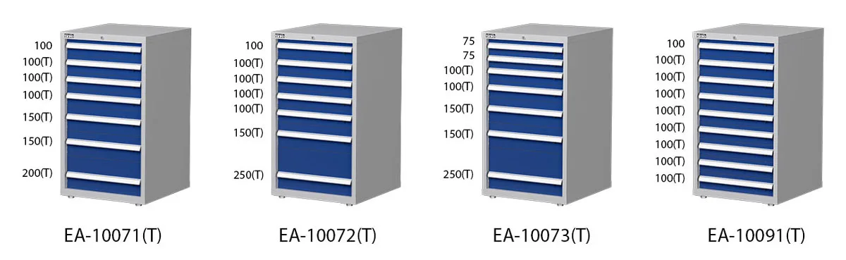 Drawer configuration and dimensions