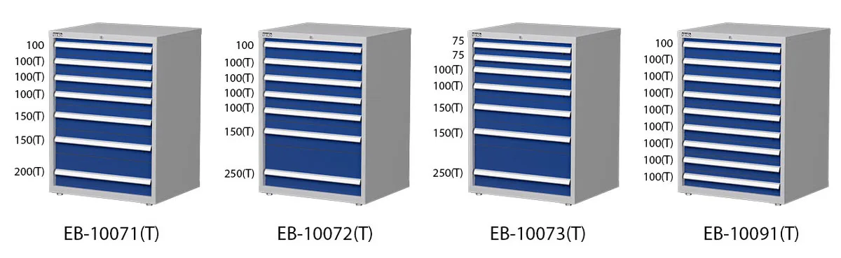 Drawer configuration and dimensions