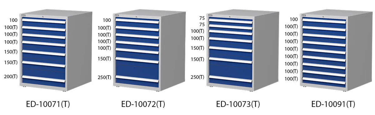 Drawer configuration and dimensions