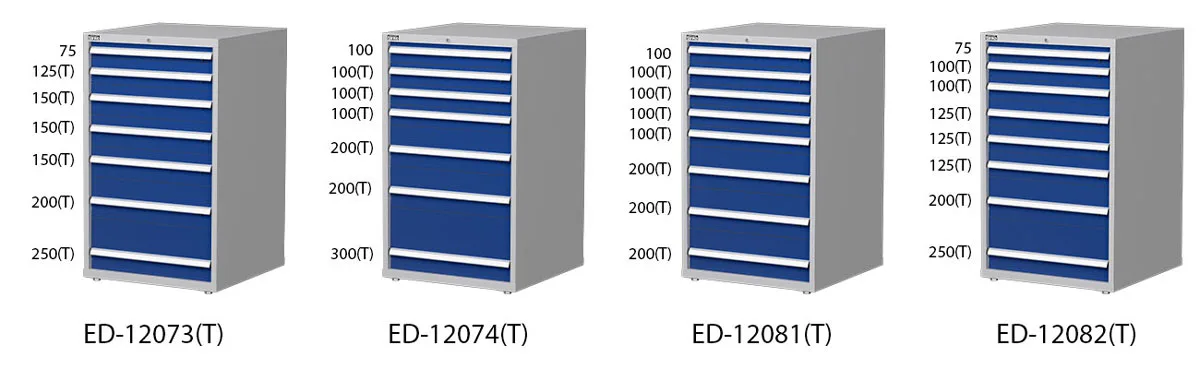 Drawer configuration and dimensions