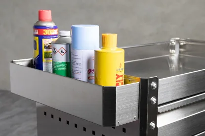 Trolley — Stainless Steel — Side tray