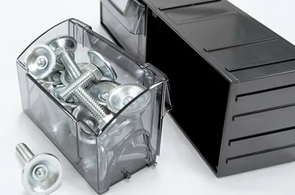 Tilt Out Bins Cart — PC plastic