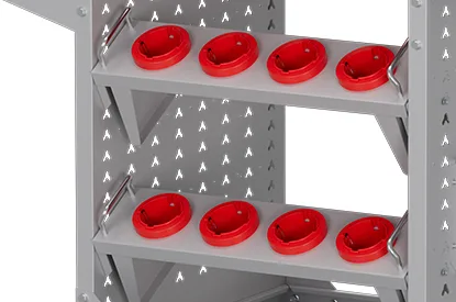 CNC Trolley — Tool holder racks
