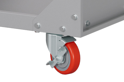 4" PU castors