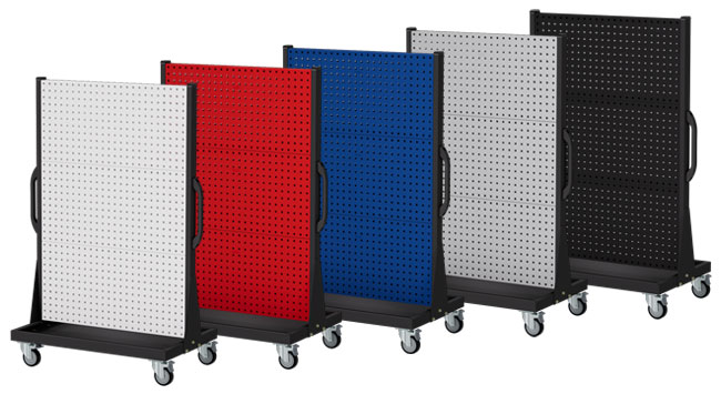 Mobile Hanger Rack — Double-sided ❘ KM-23 KM-2360 — Steel, Black, W1072xD613xH1571 mm
