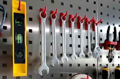 Stainless Steel Perforated Board — Hanger hooks