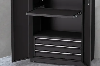 Professional Workstation — Storage Cabinet — Accessories