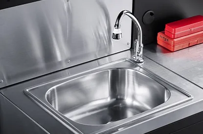Professional Workstation — Sink Cabinet — Stainless steel sink