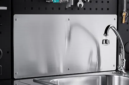 Professional Workstation — Sink Cabinet — Water baffle