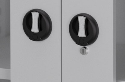 With lock