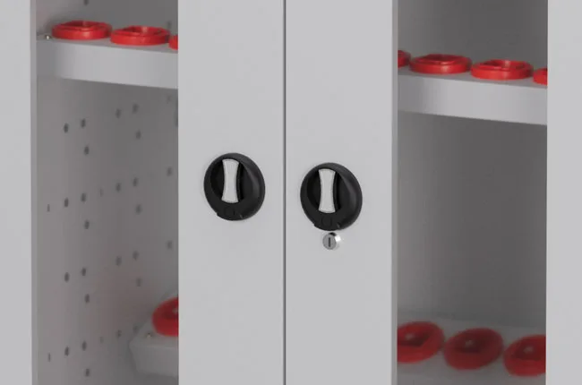 CNC Tool Cabinet with Door — Acrylic door