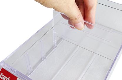 With divider