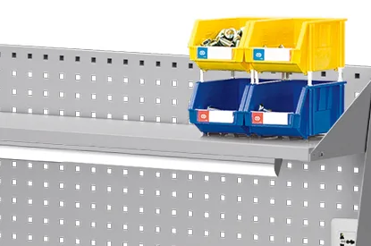 Heavy Duty Workbench — Hanging Cabinet — Shelf & LED Light