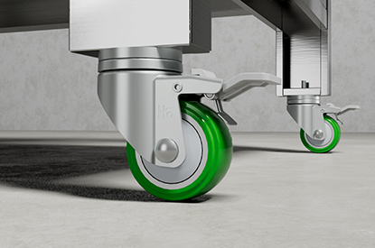 3" PU castors