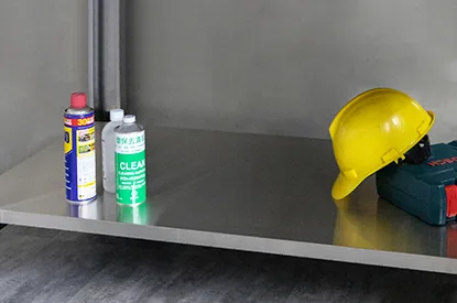 Stainless Steel Workbench — Mobile — Undershelf